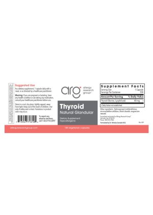 Allergy Research Group Thyroid 100 Vegicaps -- thyroid support, hormone balance