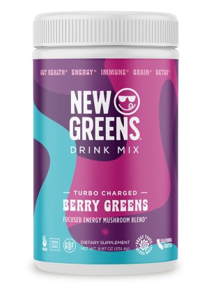 NewGreens Superfood Green Drink with Turbo-Charged Mushroom Formula