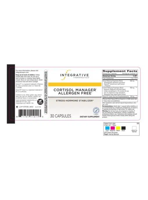 Cortisol Manager® Allergen Free - Image 2