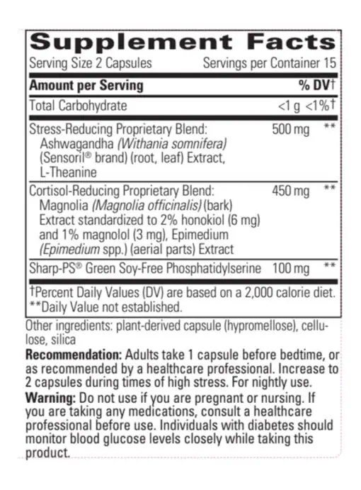 Cortisol Manager® Allergen Free - Image 3