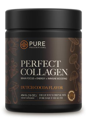 Perfect Collagen Cocoa front of canister.