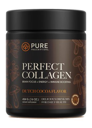 Perfect Collagen Dutch Cocoa &#38 Mushroom Blend 454 Grams Powder by Pure Prescriptions
