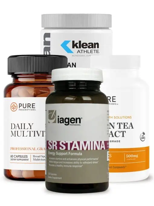 Picture of SR-Stamina, Green Tea Extract, Klean Athlete and Daily Multivitamin