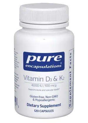 Vitamin D3 & K2 by Pure Encapsulations