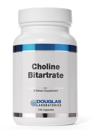 Choline Bitartrate 100 Capsules by Douglas Laboratories