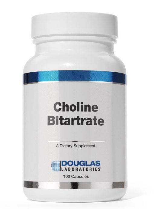 Choline Bitartrate 100 Capsules by Douglas Laboratories