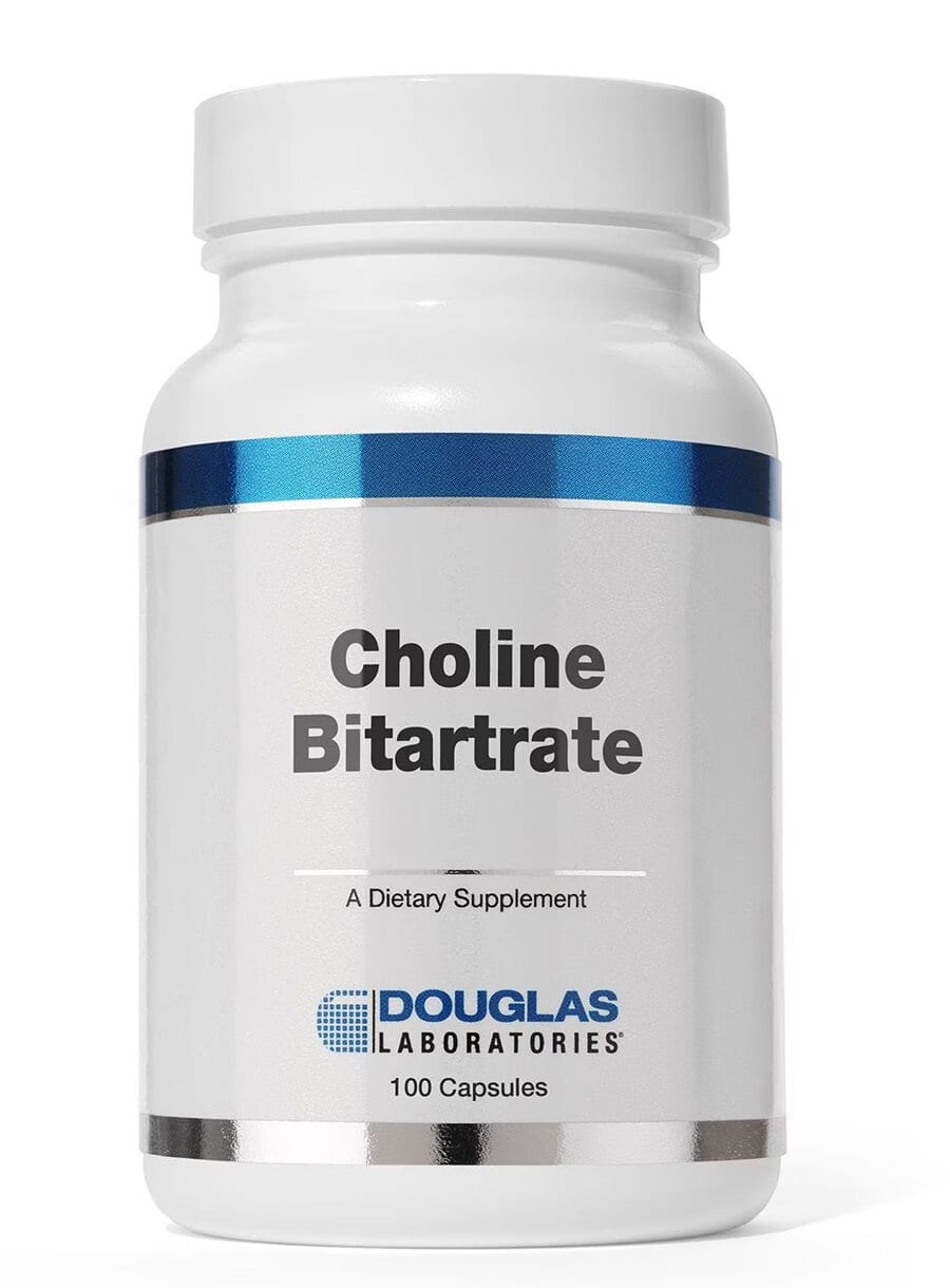 Choline Bitartrate 100 Capsules by Douglas Laboratories