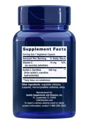Acetyl-L-Carnitine Brain, mood & nerve health, cellular energy