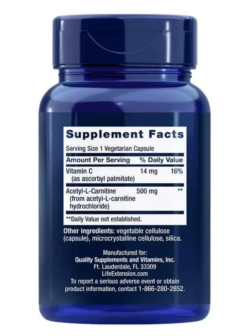 Acetyl-L-Carnitine Brain, mood & nerve health, cellular energy