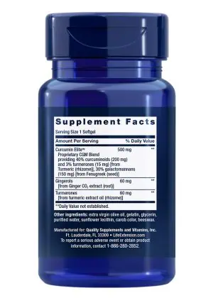 Advanced Curcumin Elite™ Turmeric Extract, Ginger & Turmerones Inflammation health support, heart & immune support