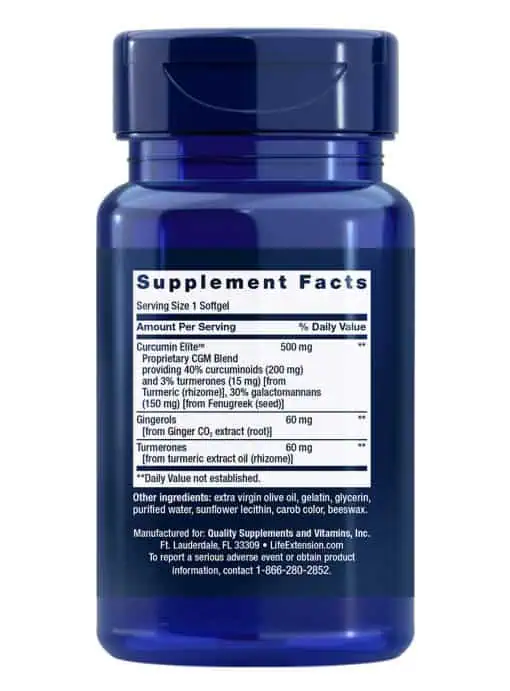 Advanced Curcumin Elite™ Turmeric Extract, Ginger & Turmerones Inflammation health support, heart & immune support