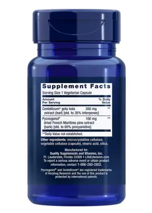 Arterial Protect Gotu kola & Pycnogenol® help stabilize plaque in the arteries