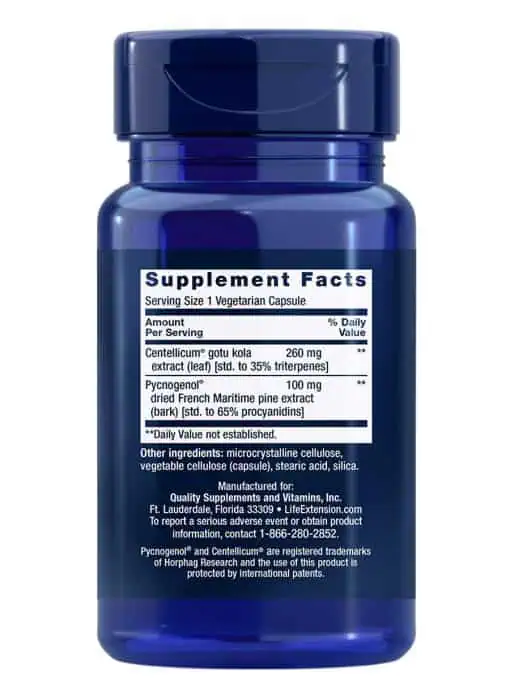 Arterial Protect Gotu kola & Pycnogenol® help stabilize plaque in the arteries