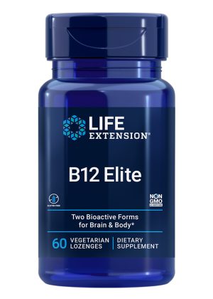 B12 Elite Two active forms for brain health & dopamine production, lozenge