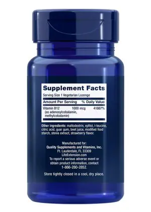 B12 Elite Two active forms for brain health & dopamine production, lozenge