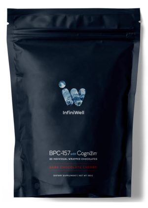 BPC-157 with Cognizin® - Chocolates Dark Chocolate Flavor by InfiniWell