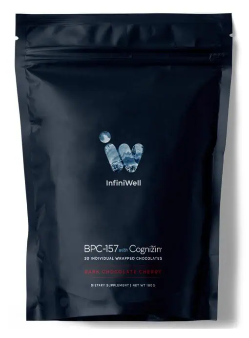 BPC-157 with Cognizin® - Chocolates Dark Chocolate Flavor by InfiniWell