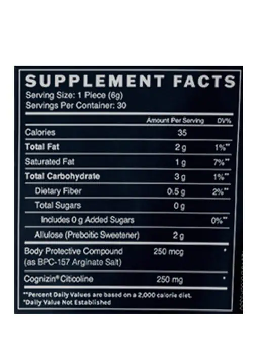 BPC-157 with Cognizin® - Chocolates Dark Chocolate Flavor by InfiniWell