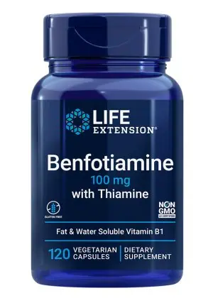 Benfotiamine with Thiamine Healthy glucose metabolism, ultra-bioavailable B1