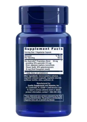 Bio-Quercetin Immune & cardiovascular health, oxidative stress, bioavailability by Life Extension