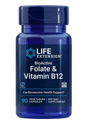 BioActive Folate & Vitamin B12 Promotes heart, brain & GI tract health