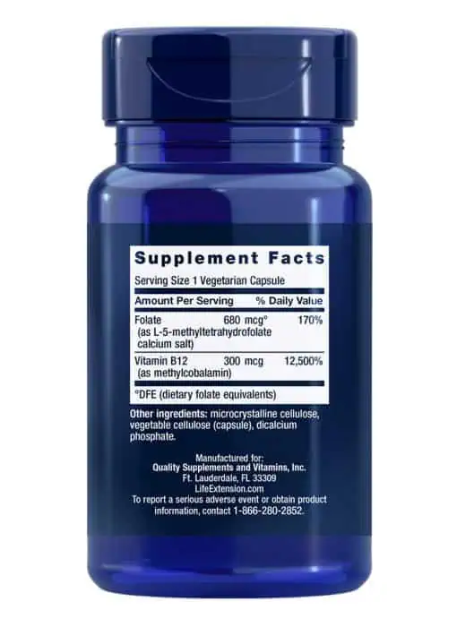 BioActive Folate & Vitamin B12 Promotes heart, brain & GI tract health
