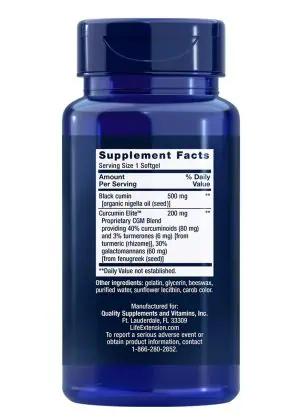 Black Cumin Seed Oil and Curcumin Elite Healthy inflammatory response, immune system support