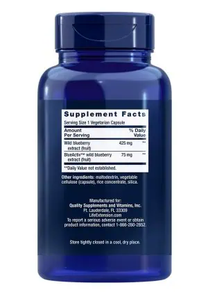 Blueberry Extract Capsules Supports cognitive health, DNA function & more