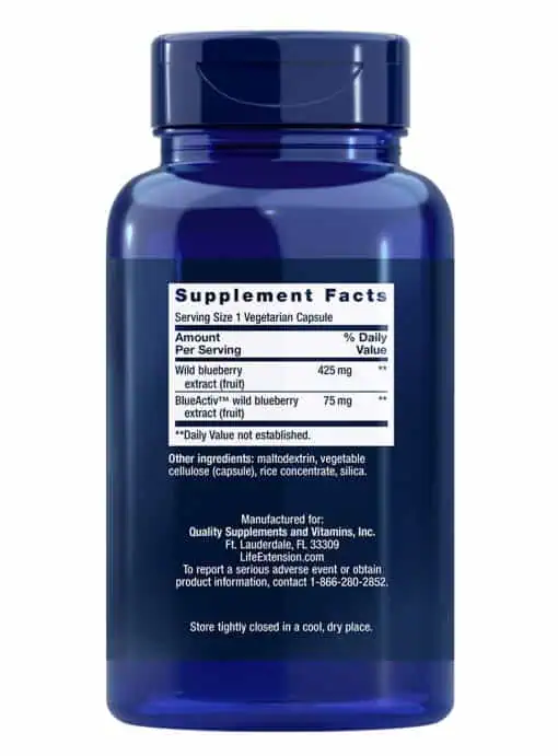 Blueberry Extract Capsules Supports cognitive health, DNA function & more