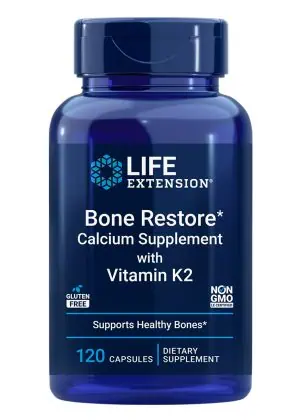 Bone Restore with Vitamin K2 Calcium + vitamins D & K for bone strength, bone density