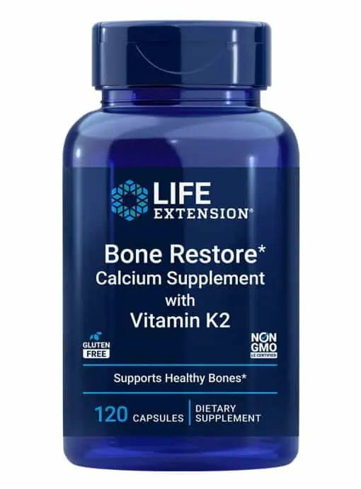 Bone Restore with Vitamin K2 Calcium + vitamins D & K for bone strength, bone density