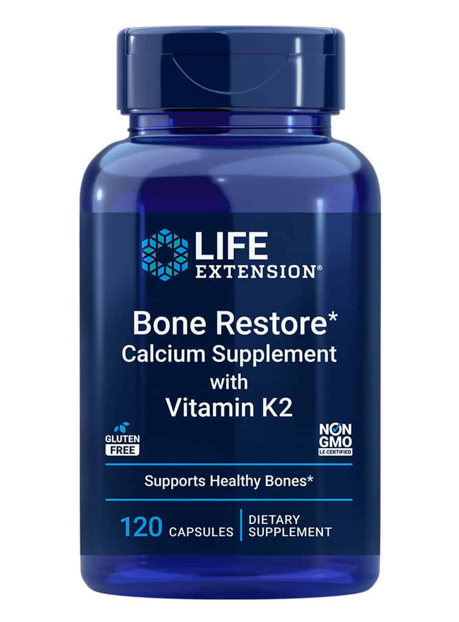 Bone Restore with Vitamin K2 Calcium + vitamins D & K for bone strength, bone density