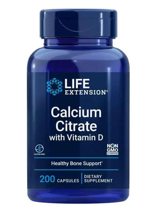 Calcium Citrate with Vitamin D Super-absorbable calcium by Life Extension