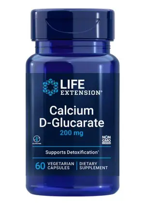 Calcium D-Glucarate Helps flush out unwanted compounds