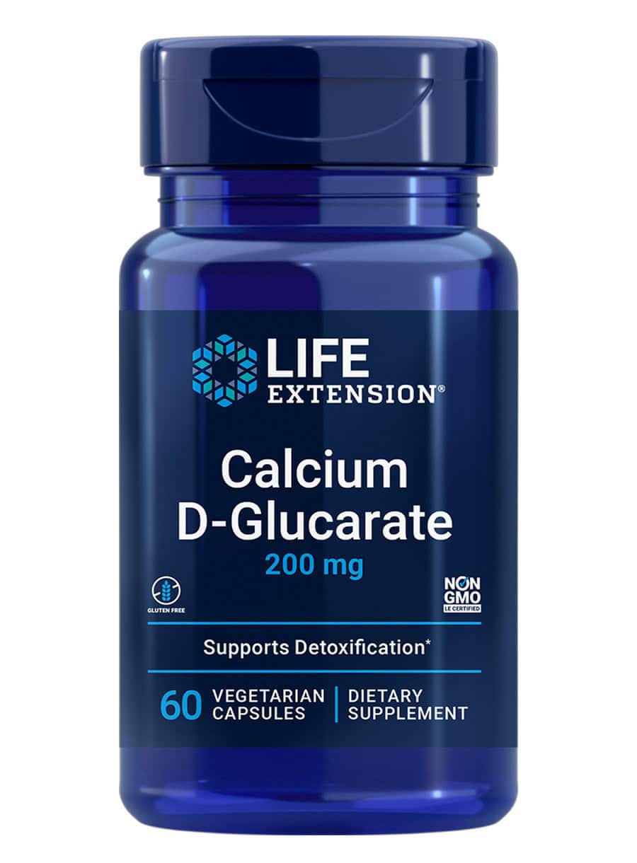 Calcium D-Glucarate Helps flush out unwanted compounds
