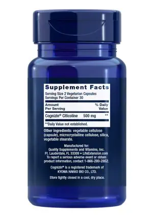 Citicoline (CDP-Choline) Supports memory health, focus and attention, 1-month supply
