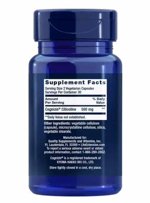 Citicoline (CDP-Choline) Supports memory health, focus and attention, 1-month supply