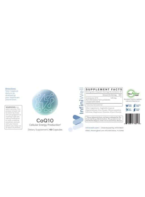 CoQ10- Superior Bioavailability with MicroActive Technology by Infiniwell