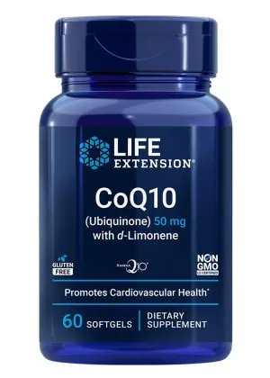 CoQ10 (Ubiquinone) with d-Limonene Heart health & cellular energy, traditional formula