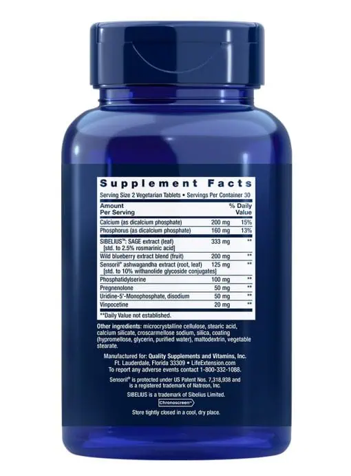 Cognitex Elite Pregnenolone Attention, focus, mood & memory, advanced formula