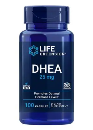 DHEA 25mg For hormone balance, muscle mass and sexual function