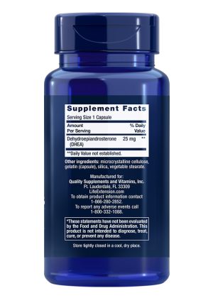 DHEA 25mg For hormone balance, muscle mass and sexual function