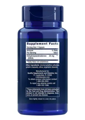DHEA 25mg For hormone balance, muscle mass and sexual function