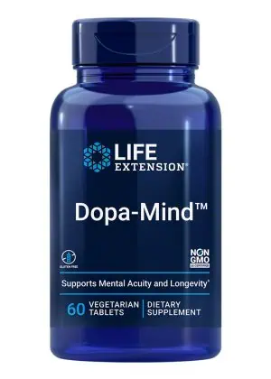 Dopa-Mind Supports cognitive performance, healthy dopamine production by Life Extension