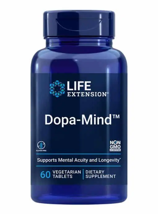 Dopa-Mind Supports cognitive performance, healthy dopamine production by Life Extension