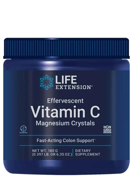Effervescent Vitamin C Magnesium Crystals Immediate relief from occasional constipation