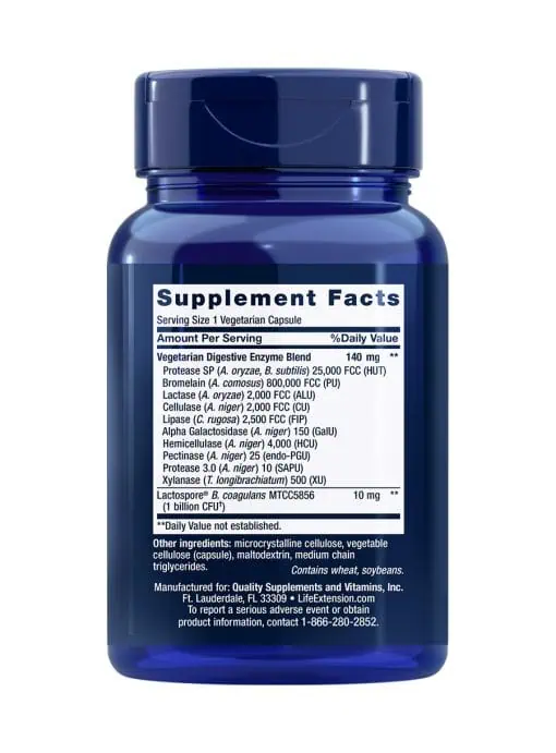 Enhanced Super Digestive Enzymes and Probiotics by Life Extension