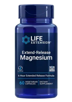 Extend-Release Magnesium Heart & bone health, prolonged absorption