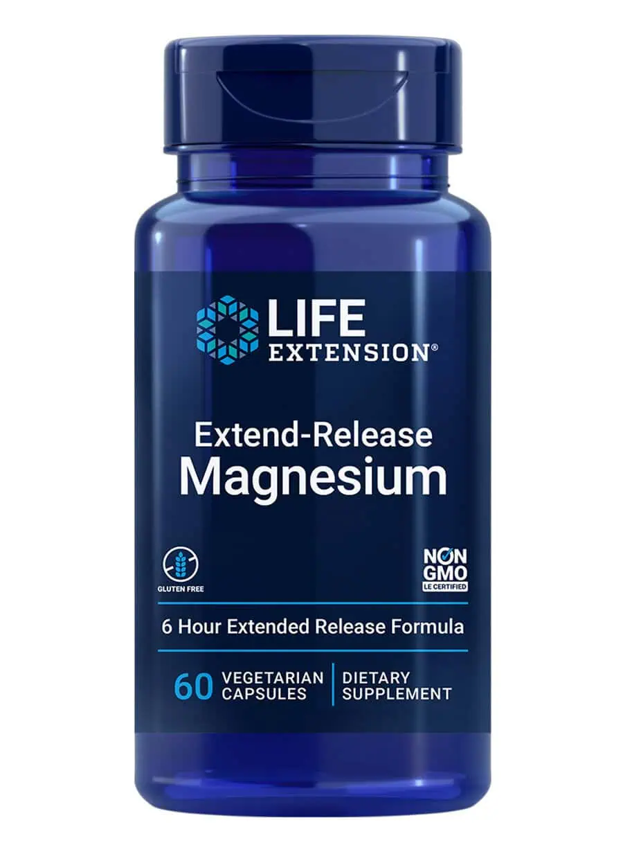 Extend-Release Magnesium Heart & bone health, prolonged absorption