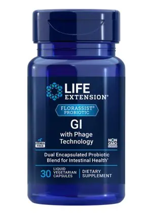 FLORASSIST® Probiotic GI with Phage Technology Optimal digestive health, microbiome balance, advanced formula
